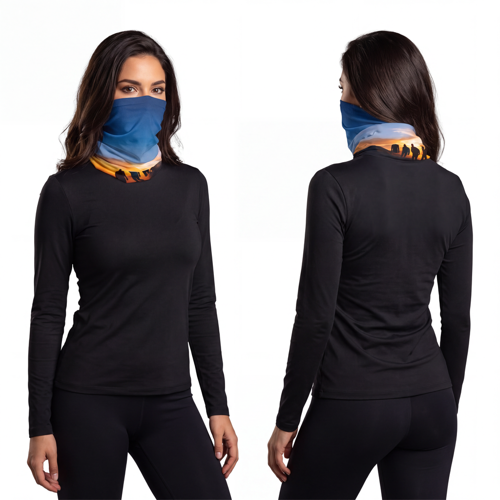 Neck Gaiter - Sunset Mountain Trail | Echovira Gallery