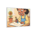 Matte Canvas Framed - Paisley Classroom Joy — White / 1.25"...