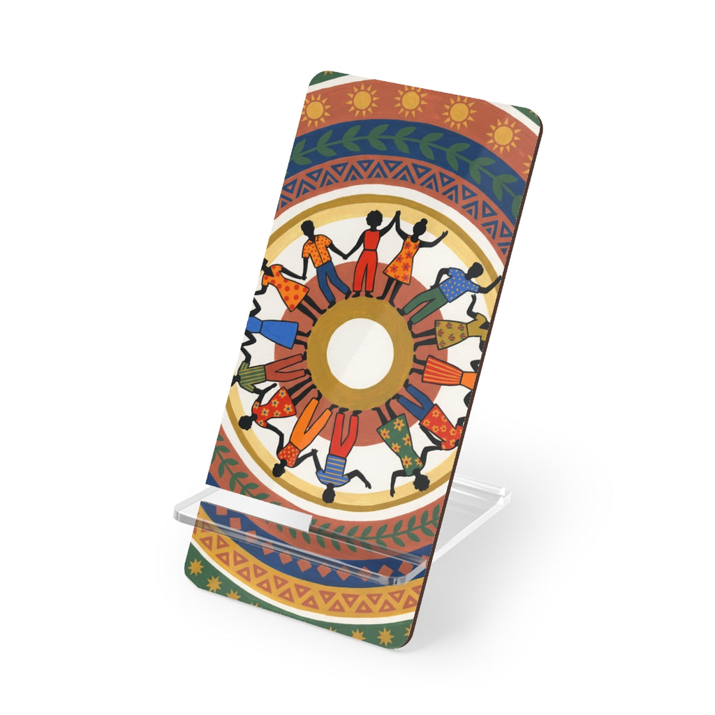 Mobile Display Stand for Smartphones - Unity Mandala Folk......