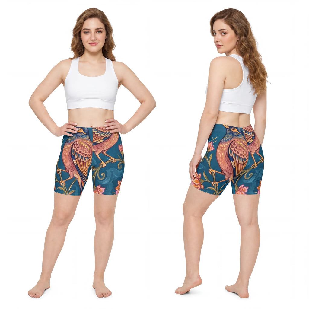 Persian Songbirds Women's Biker Shorts