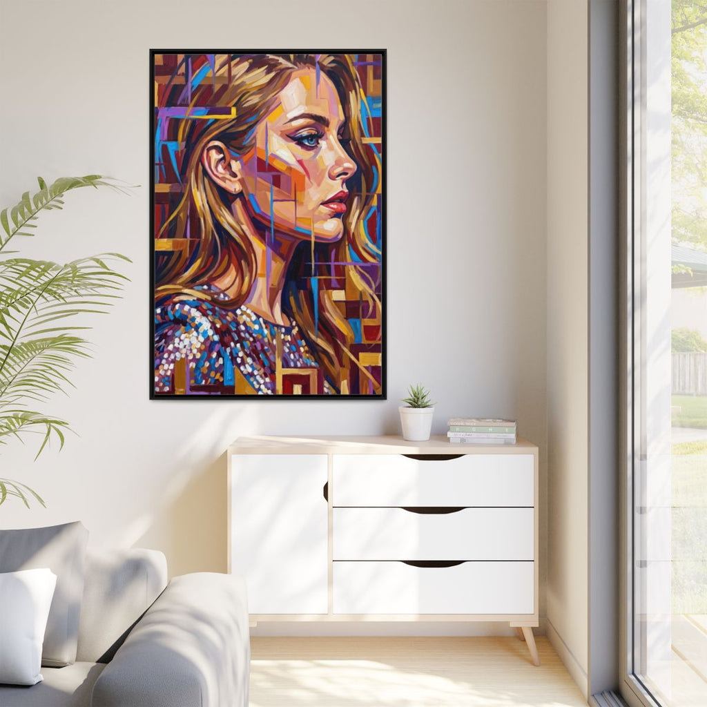 Framed Matte Canvas - Shattered Elegance (8×10, 9×12, 11×14...
