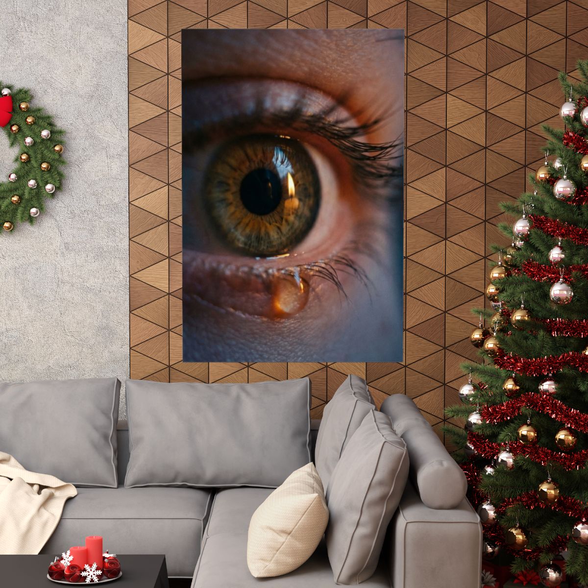 Matte Vertical Posters - Amber Iris Reflection Fine Art... |...