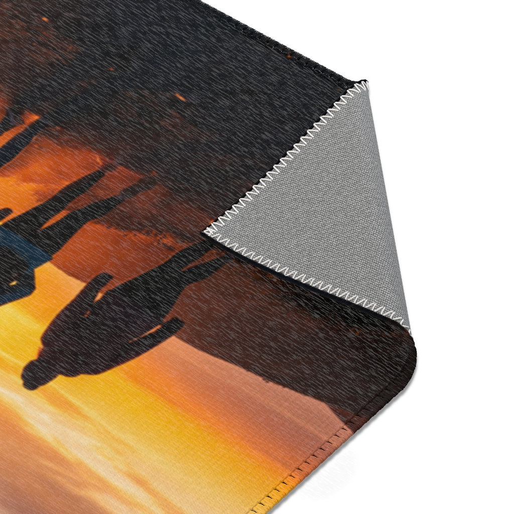 Area Rug - Sunset Mountain Range