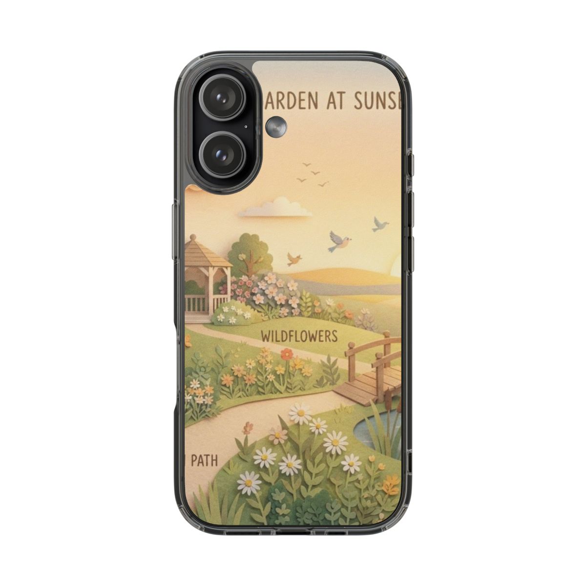 Clear Impact-Resistant Cases - Clear Phone Case - Sunset......