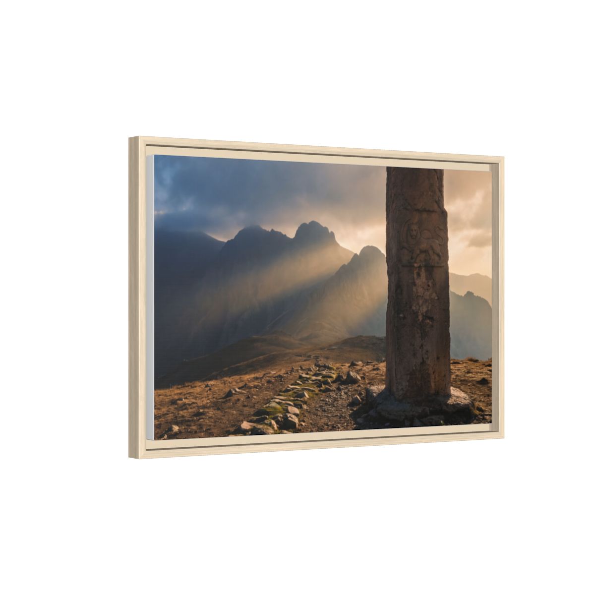 Framed Matte Canvas - Sun Peak