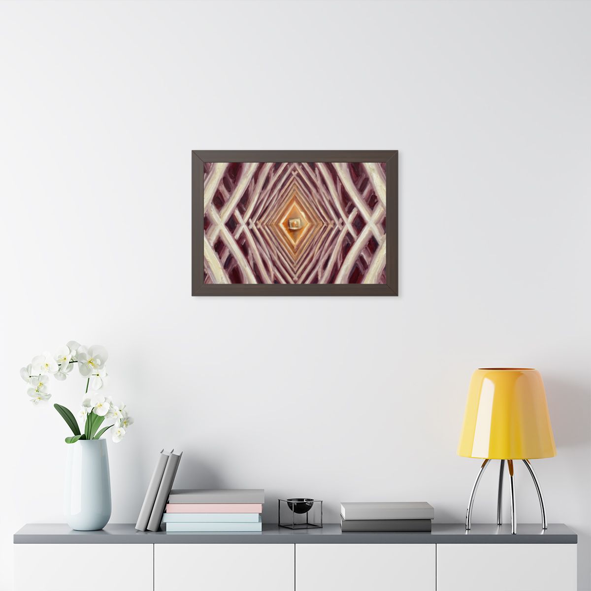 Framed Horizontal Poster - Infinite Arch — Walnut (14×11......
