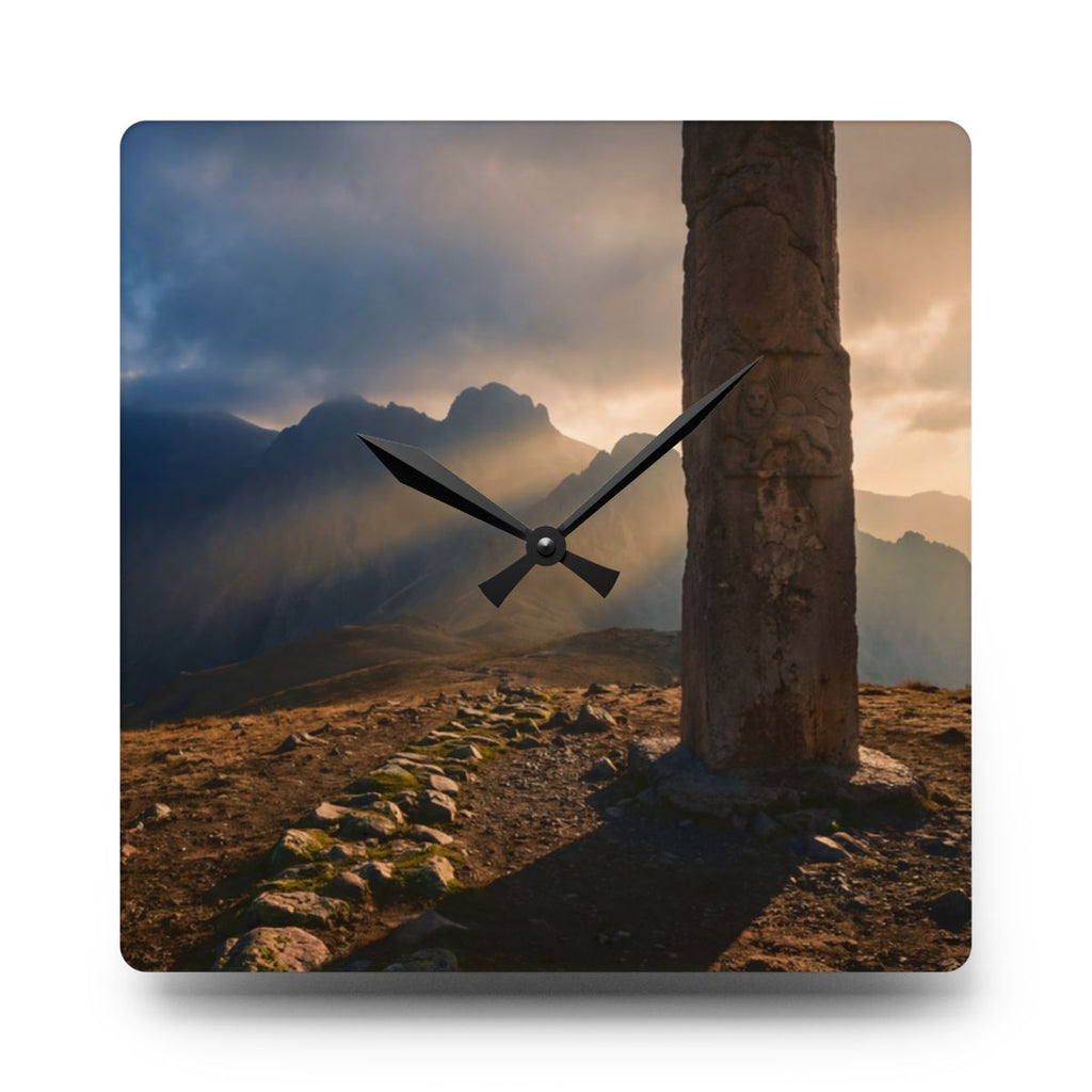 Acrylic Wall Clock - Timeless Peak