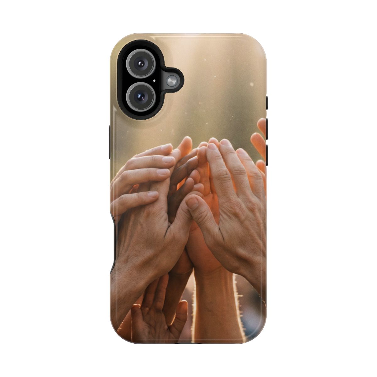 Impact-Resistant Cases - Golden Rays of Unity Wall Art |...