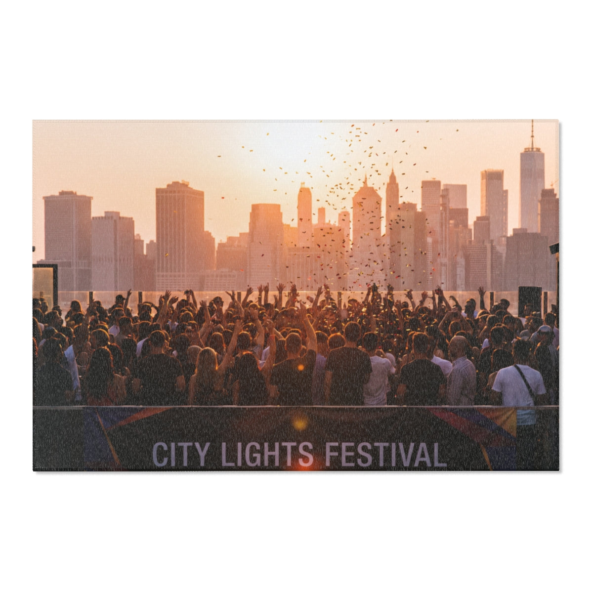 Area Rug - City Lights Festival | Echovira Gallery