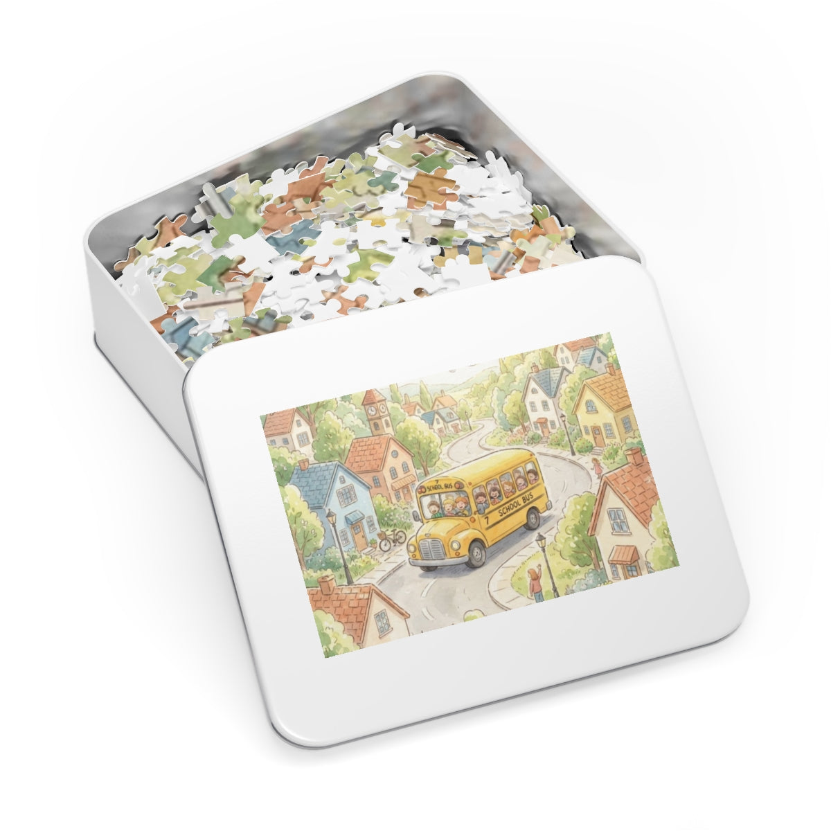 Jigsaw Puzzle with Tin - Storybook Village (30, 110, 252......
