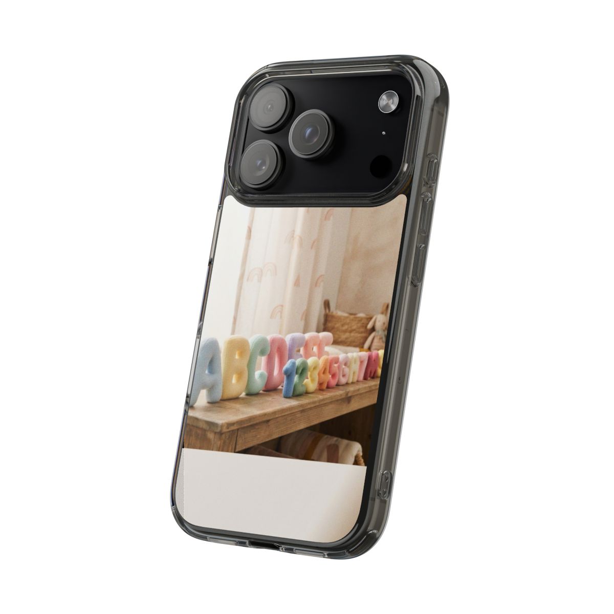 Clear Impact-Resistant Case - Pastel ABCs | Echovira Gallery