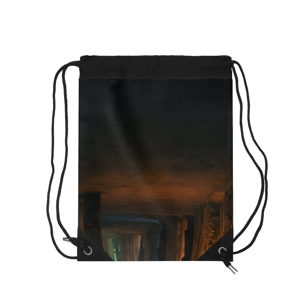 Drawstring Bag - Shadowed Alleyway Mystery Art Print |...