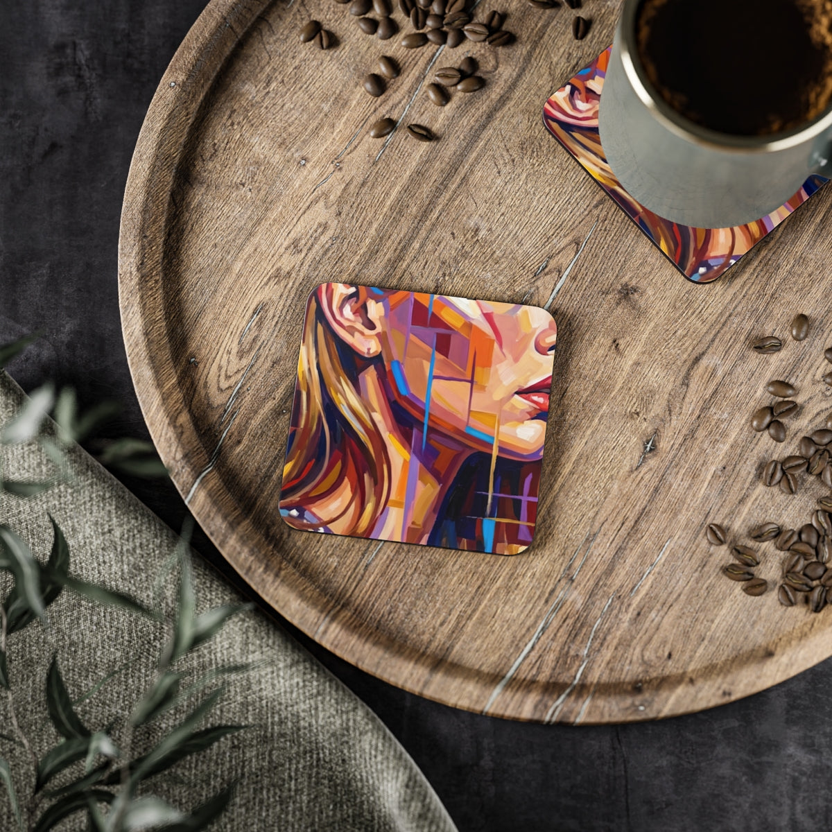 Coasters - Shattered Elegance (1 & 4 pcs) | Echovira Gallery
