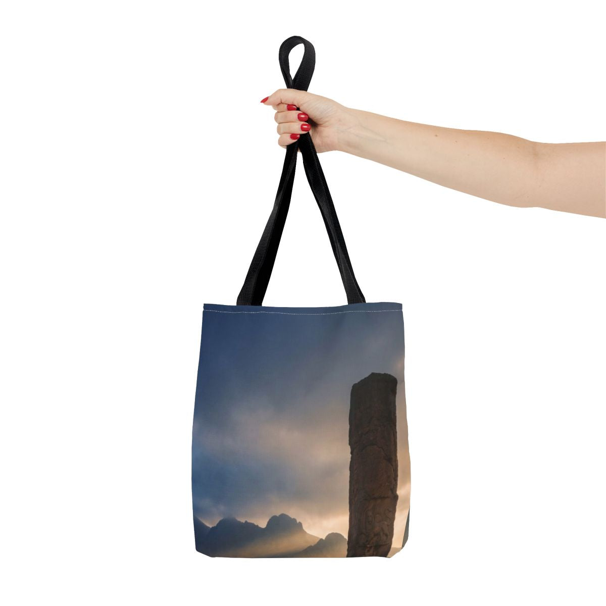 Tote Bag - Mystic Monolith Ancient Persian Mountain Art |...