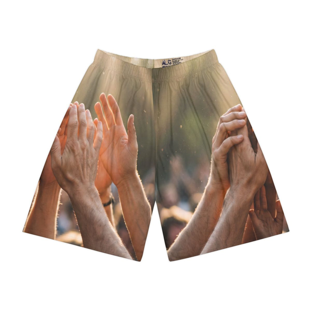 Men's Sports Shorts - Golden Rays of Unity Wall Art |...