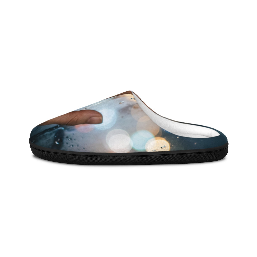 Women's Slippers Rainy Window Night Art