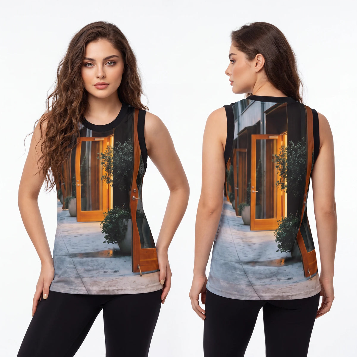 Unisex Basketball Jersey - Twilight Walkway | Echovira...