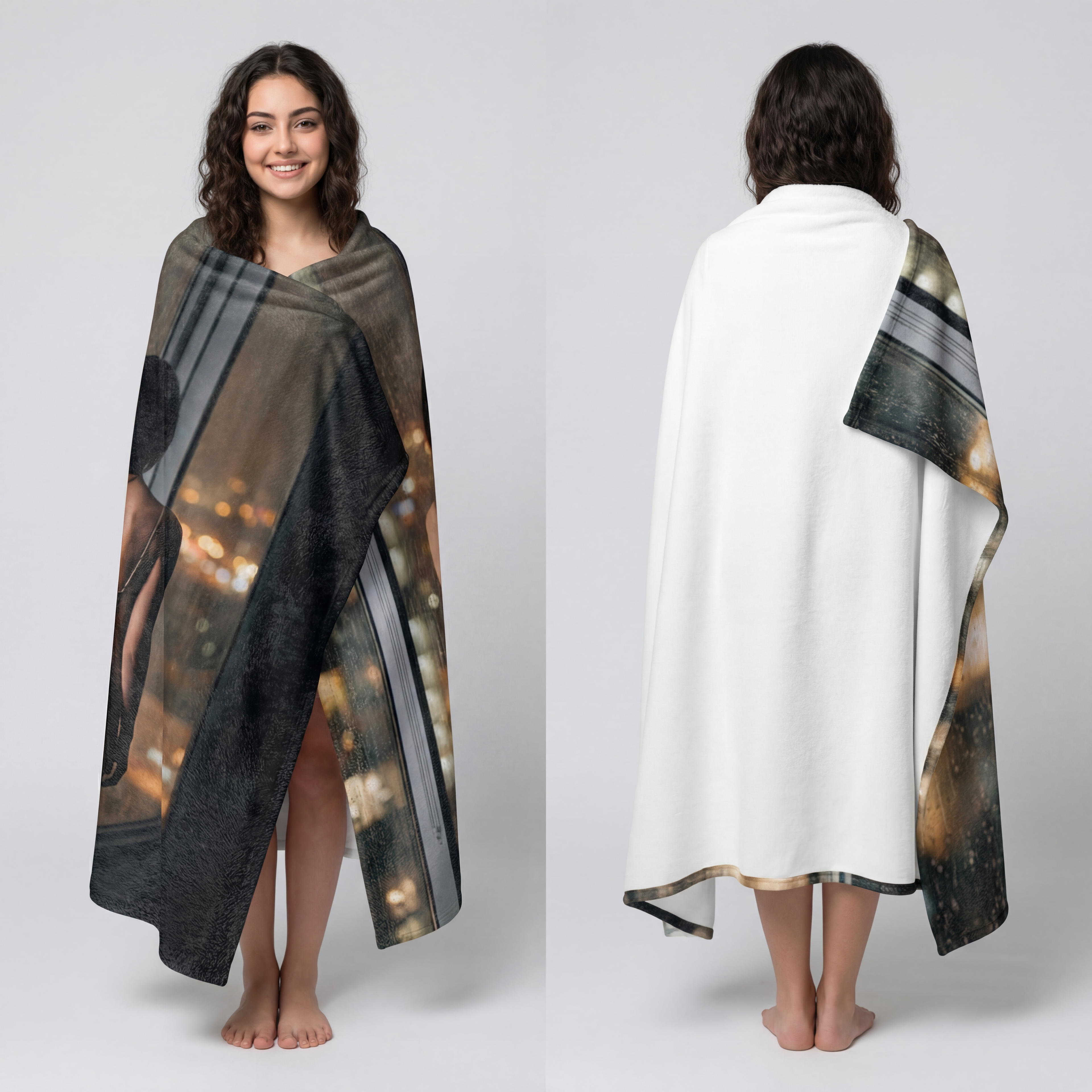 Microfiber Blanket - Rainy Snuggle