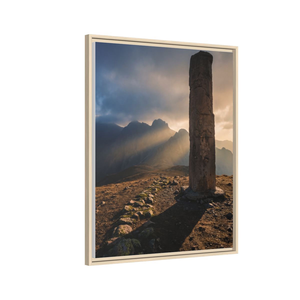 Framed Matte Canvas - Sun Peak
