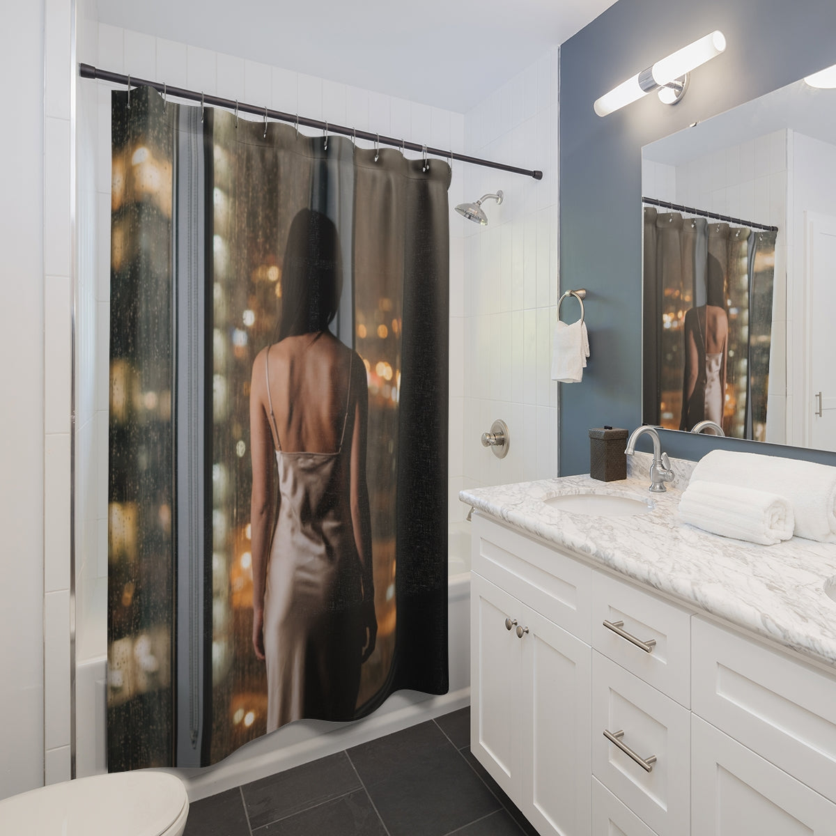 Shower Curtain - Moody Bathroom Vibe