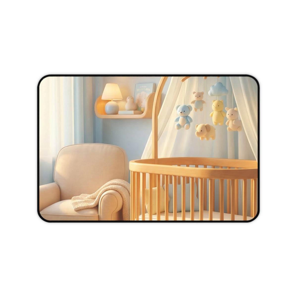 Nursery Aesthetic Desk Mat - Work Peace
