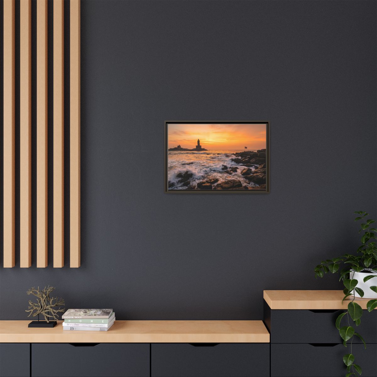 Framed Matte Canvas - Majestic Golden Coast