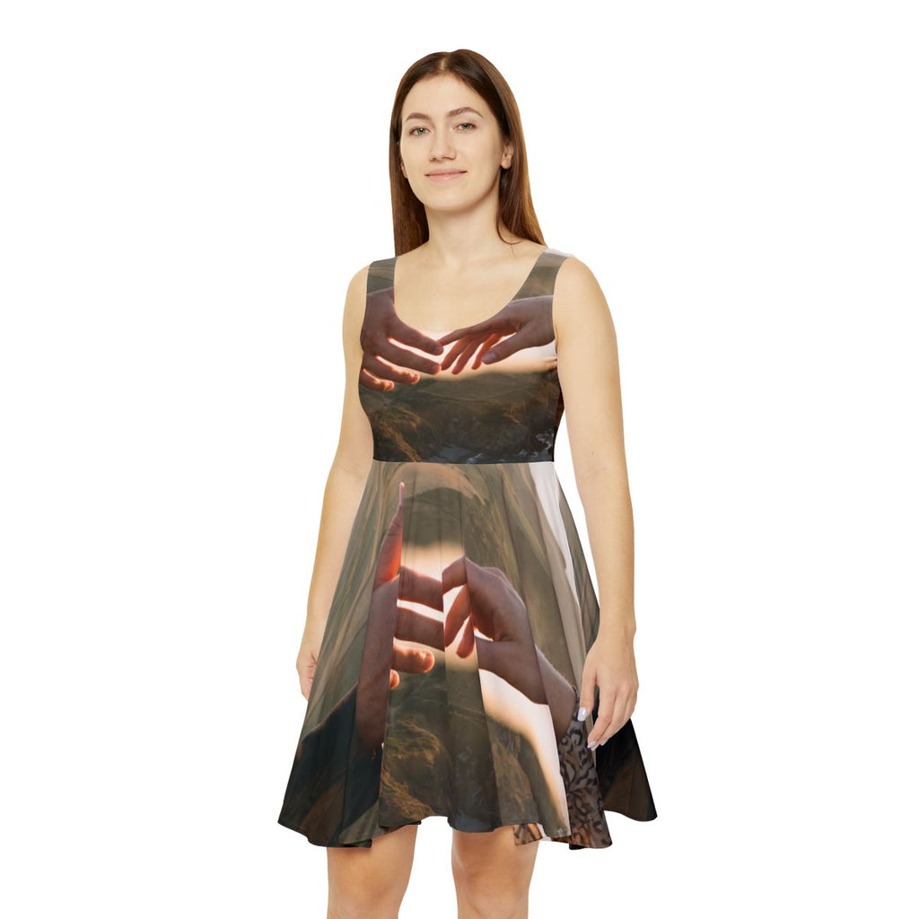 Women's Skater Dress - The Infinite Touch | Ethereal Coastal...