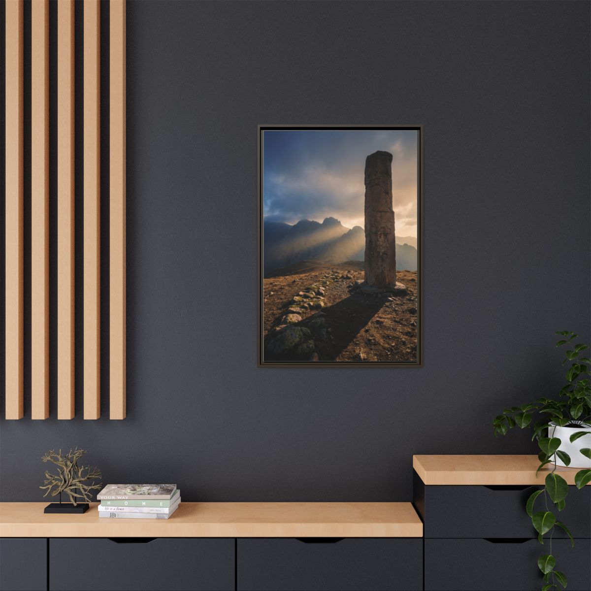 Framed Matte Canvas - Sun Peak