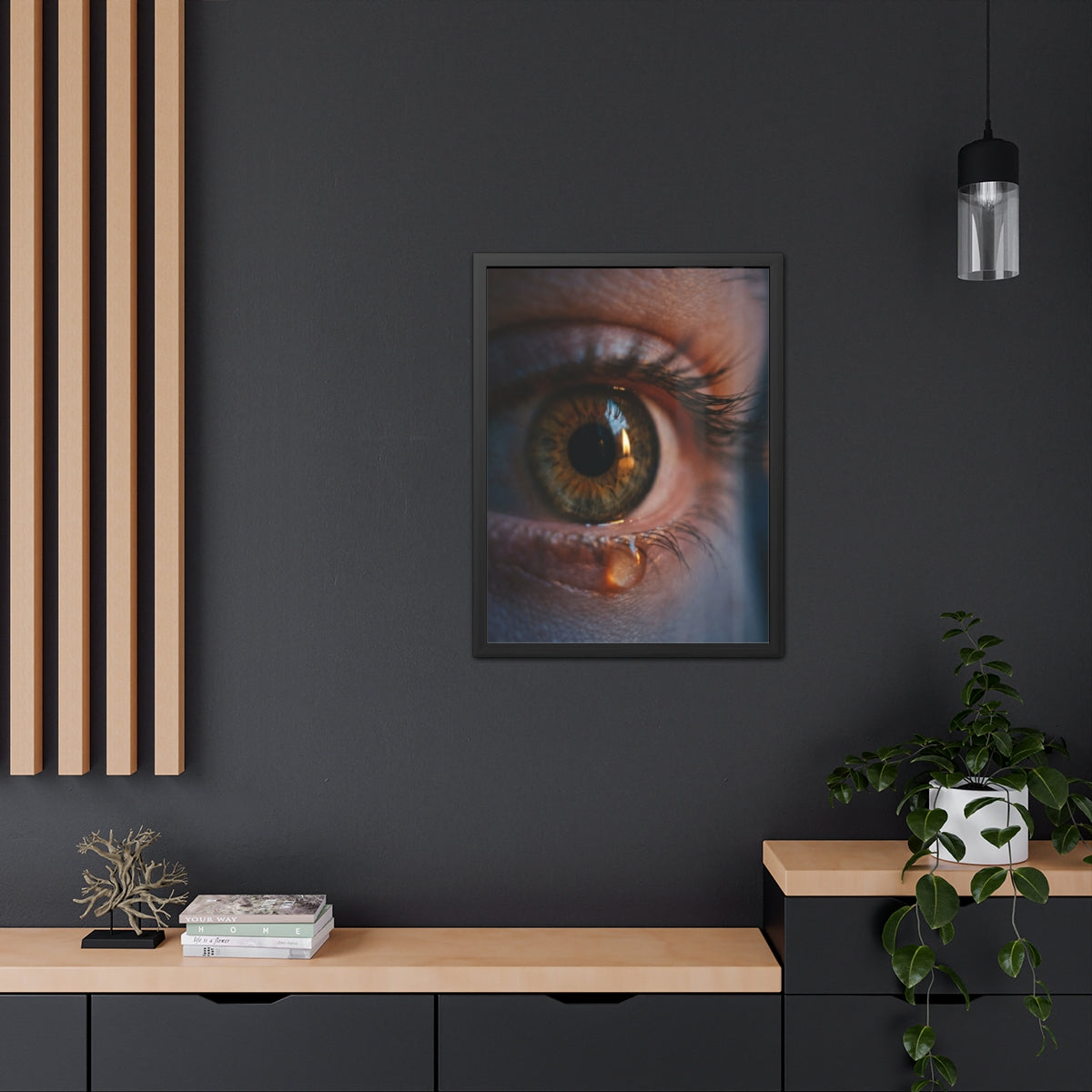 Framed Poster - Ethereal Gaze — Portrait