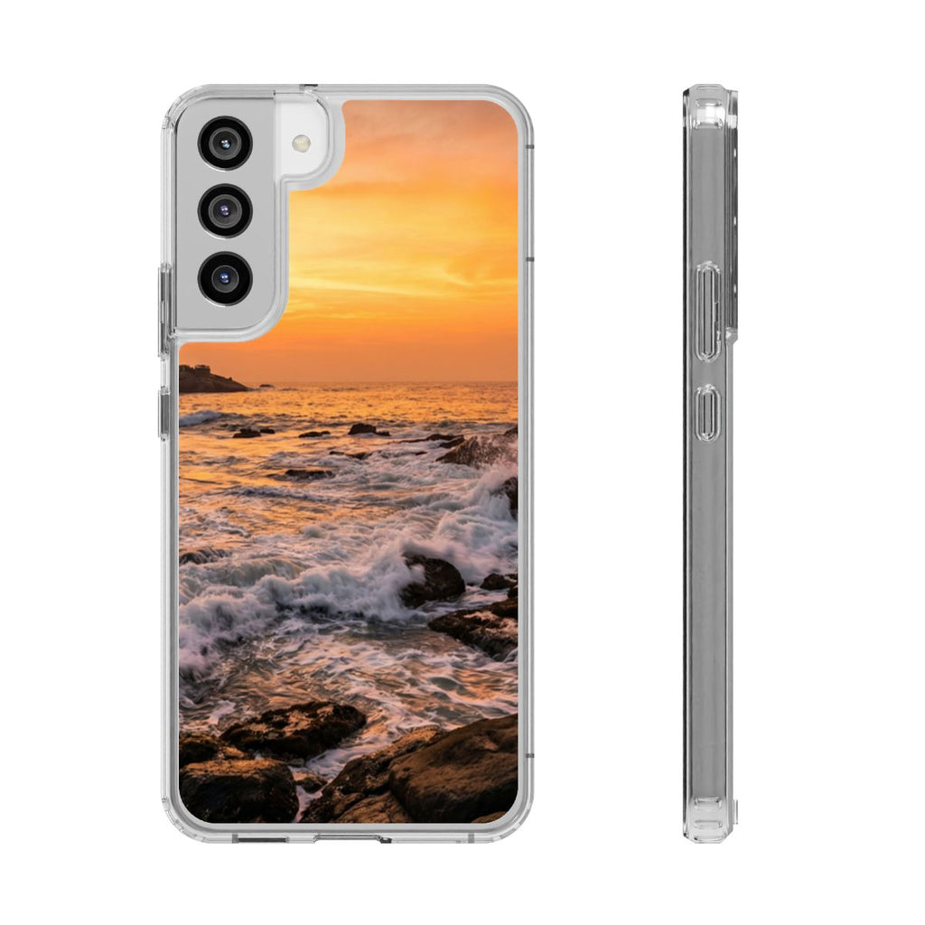Clear Impact-Resistant Cases - Clear Phone Case - Golden...