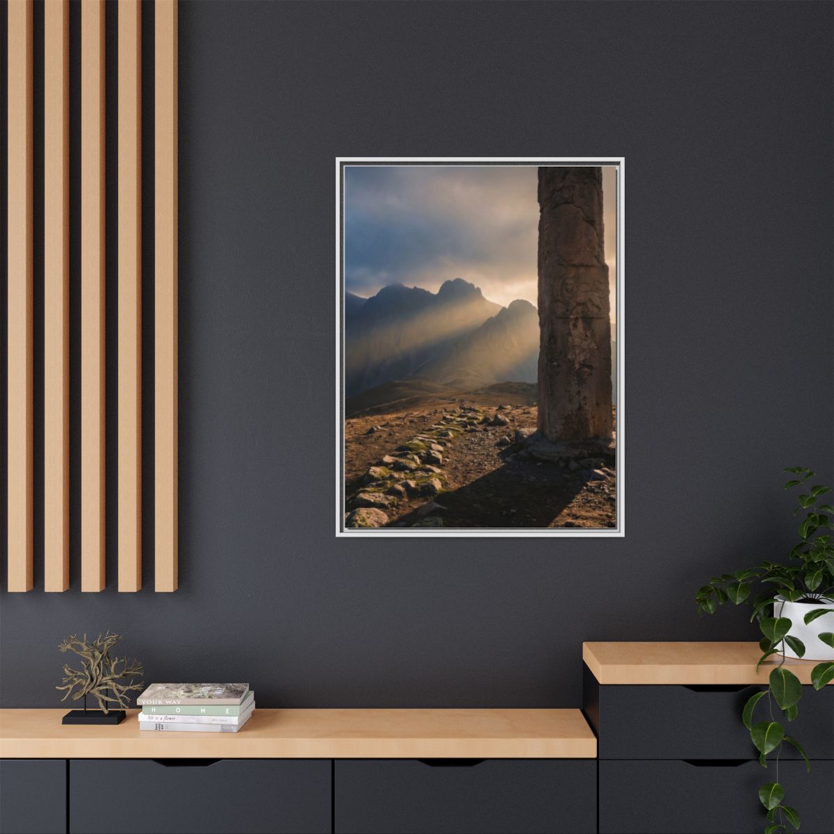 Matte Canvas, Framed - Mystic Monolith Ancient Persian... |...