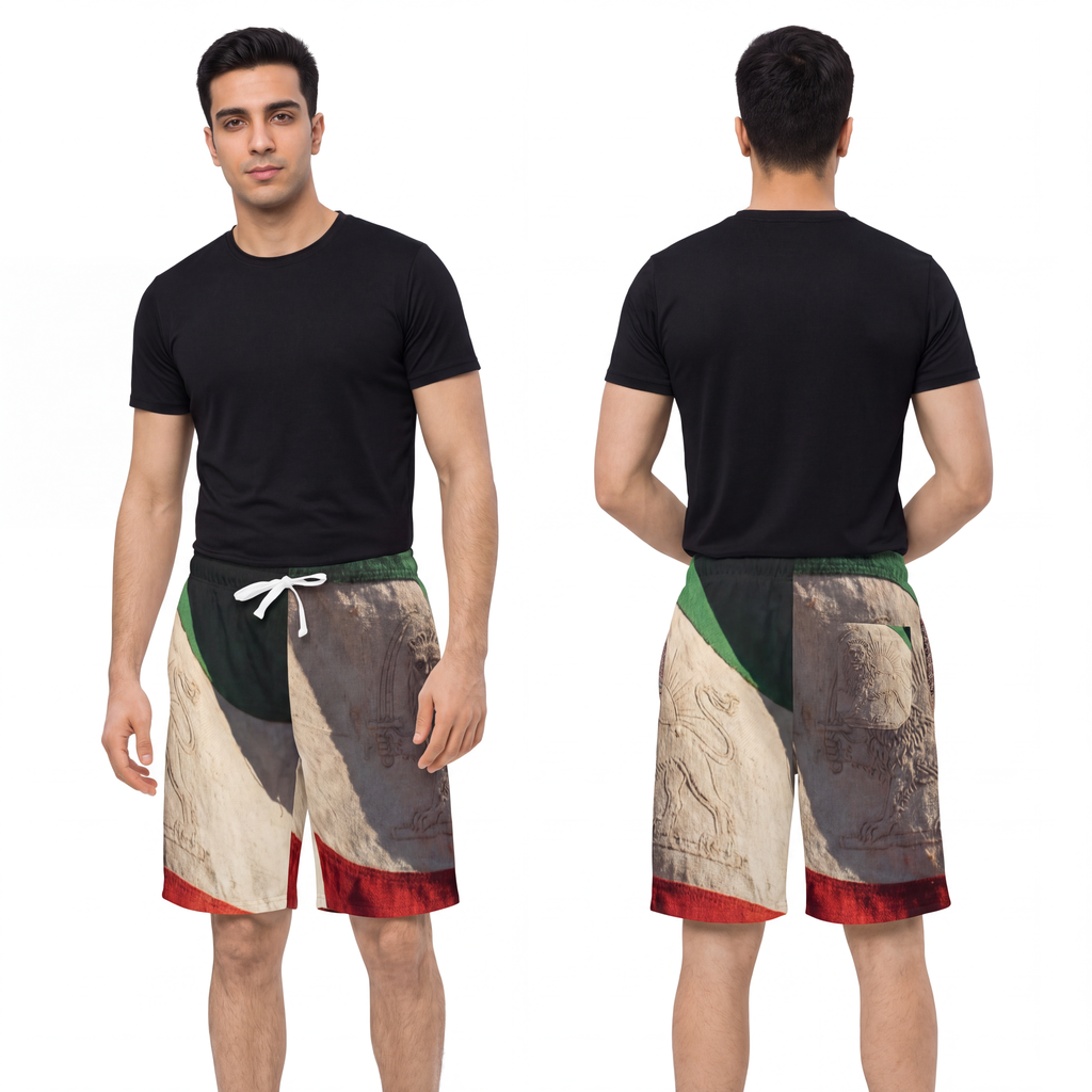 Men's Athletic Long Shorts - Vintage Lion Long Shorts |...