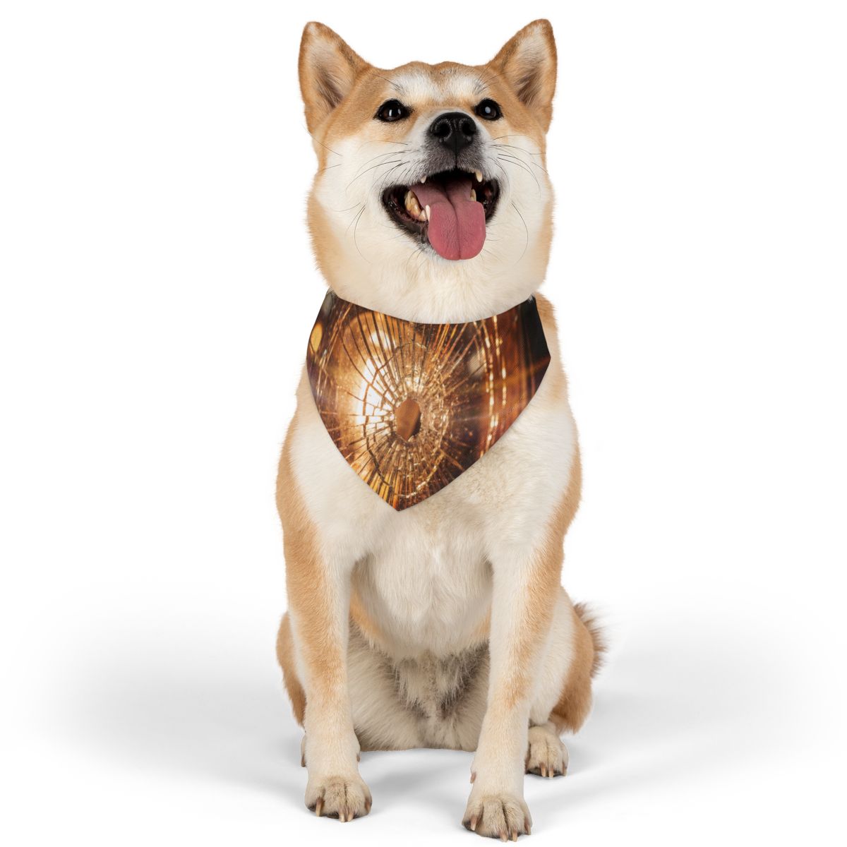 Pet Bandana Collar - Geometric Glow
