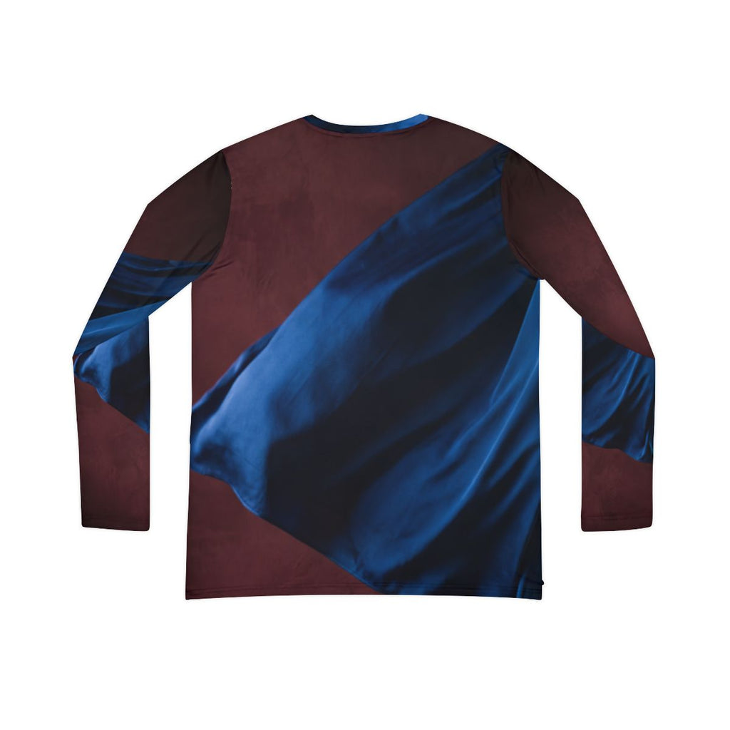 Women's Long Sleeve V-Neck Shirt Cobalt Silk