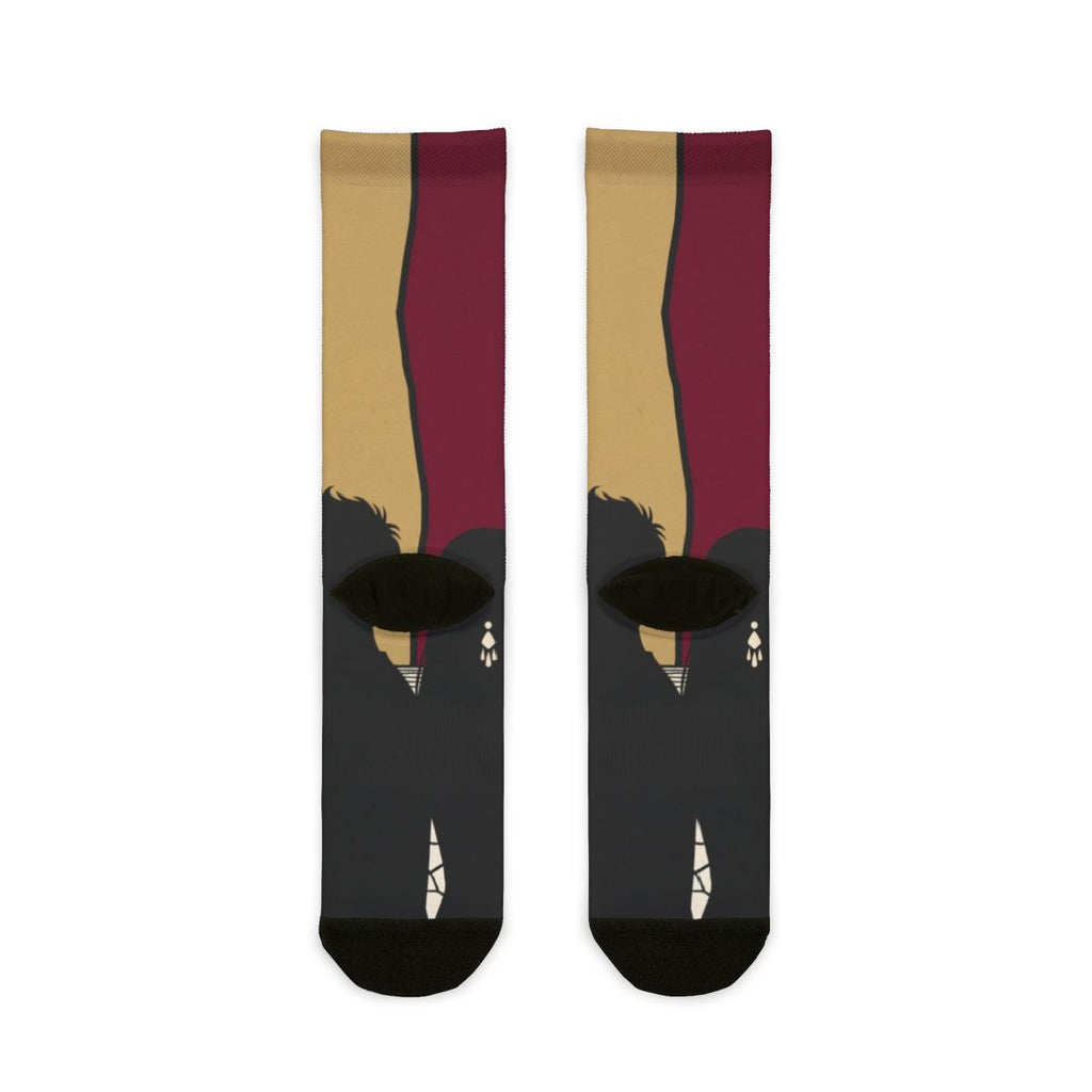 Sublimation Crew Socks - Divided Horizons Silhouette Art |...