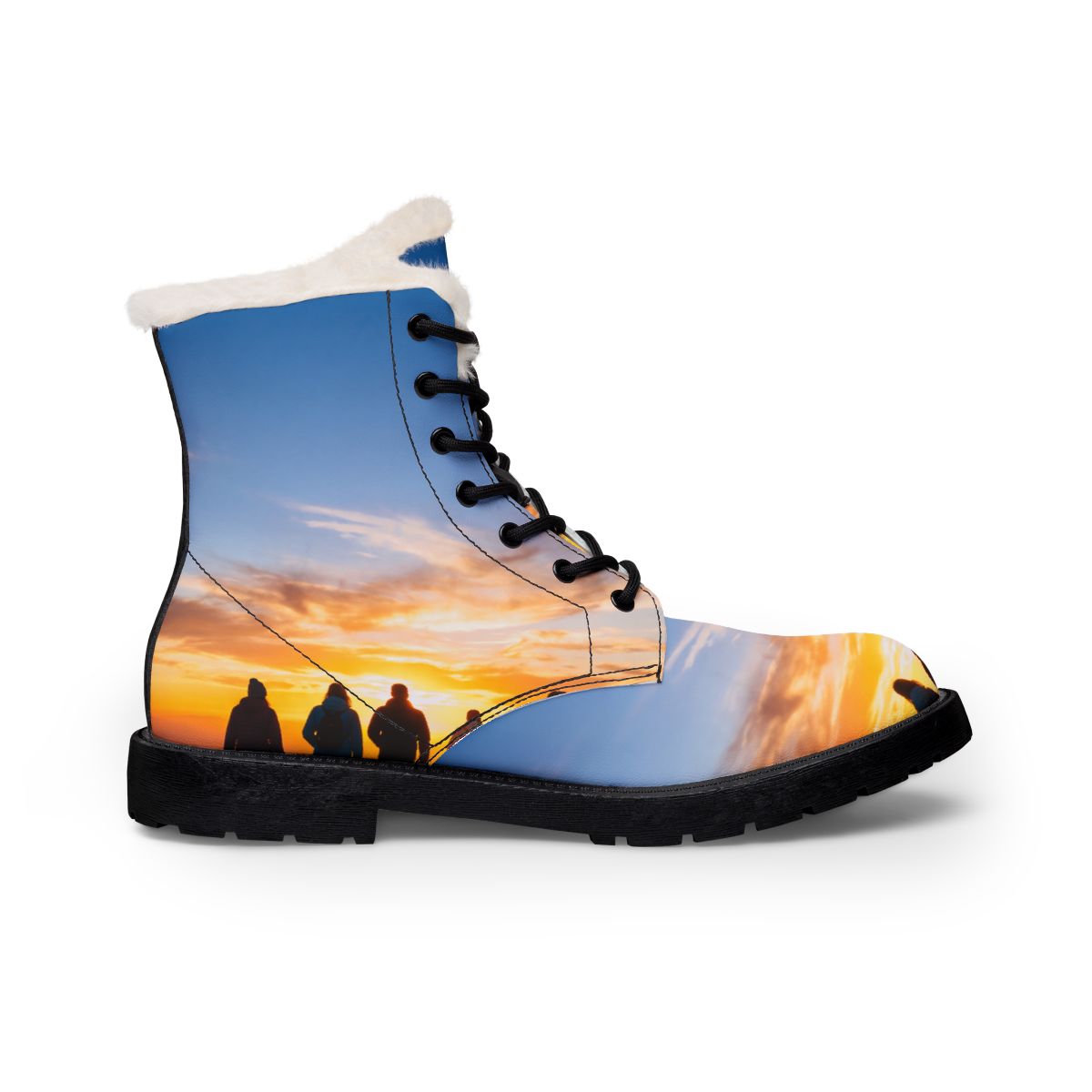 Women's Fur and Leather Boots - Golden Trek