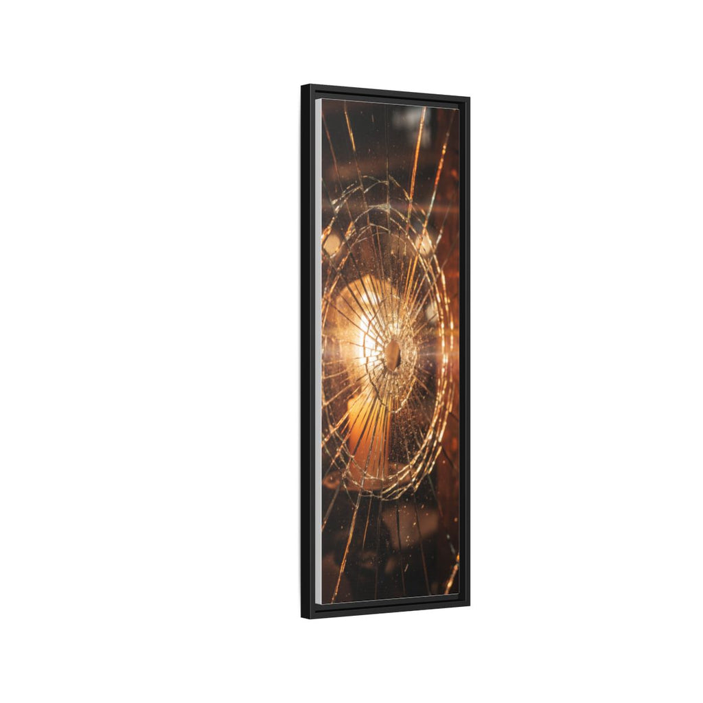 Framed Matte Canvas - Shattered Glass