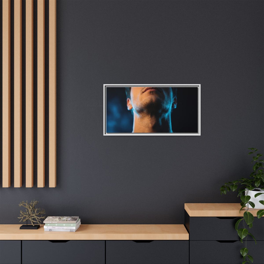 Framed Matte Canvas - Neon Pulse Core — White / 1.25"