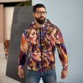 Men's Zip Hoodie - Shattered Elegance | Echovira Gallery