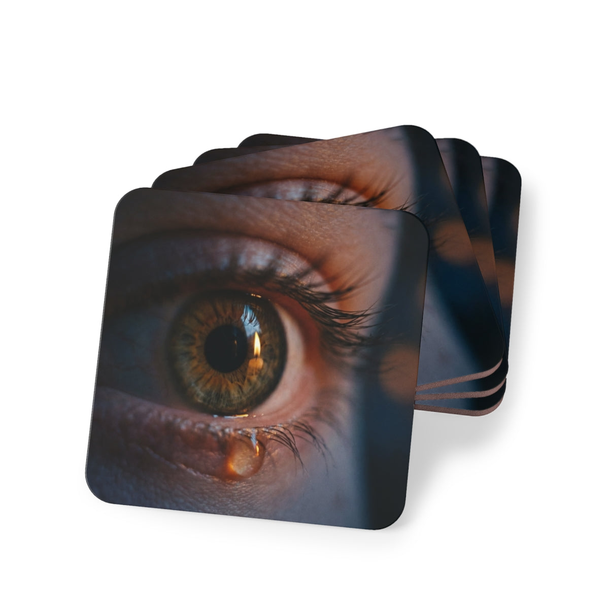 Coasters - Golden Flame Reflection