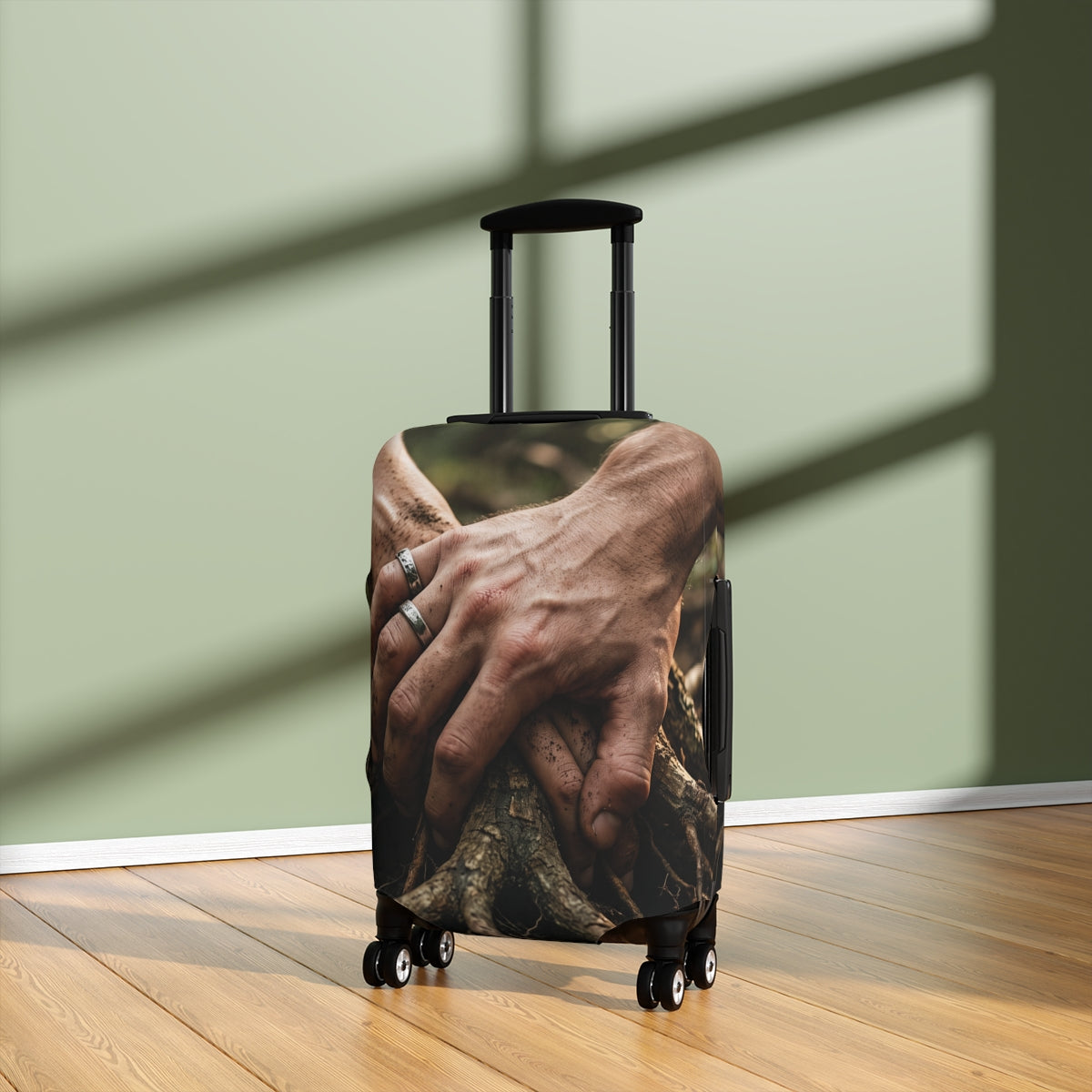 Luggage Cover with Forest Root Fine Art
