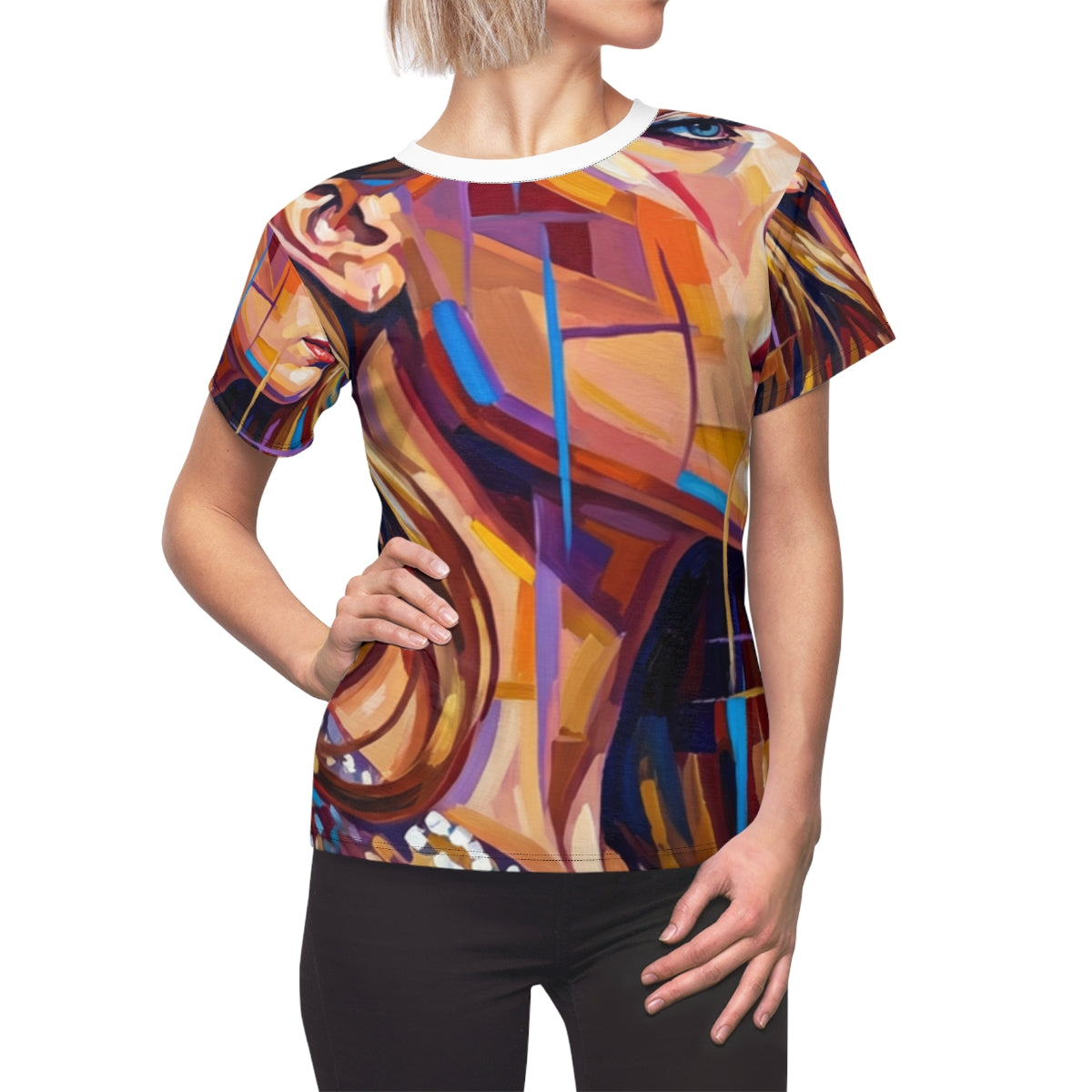 Women's Cut & Sew Tee - Shattered Elegance | Echovira...
