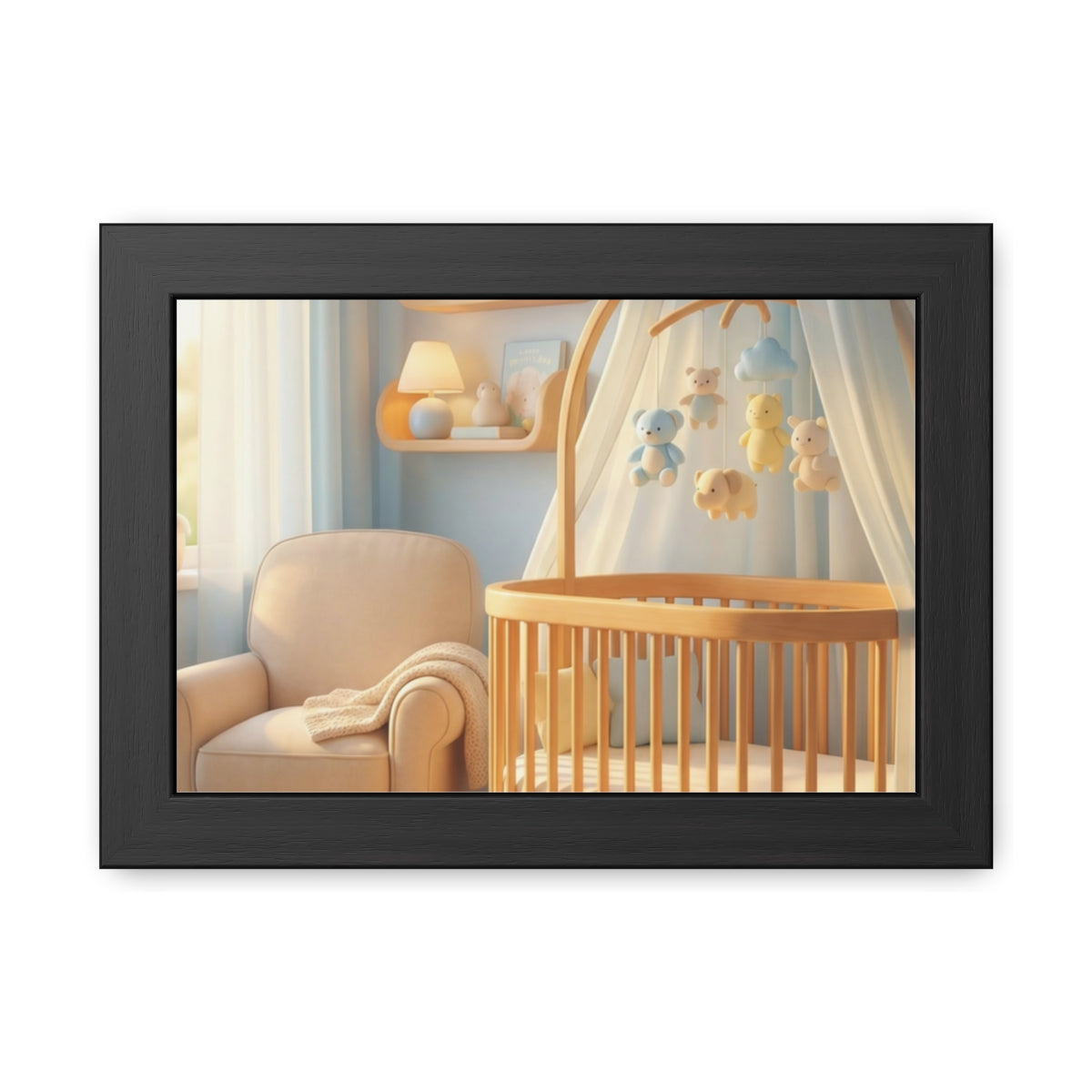 Serene Nursery Framed Posters - Room Decor — Landscape