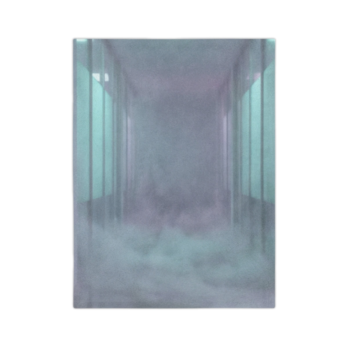 Velveteen Microfiber Blanket - Liminal Corridor Fog Art... |...