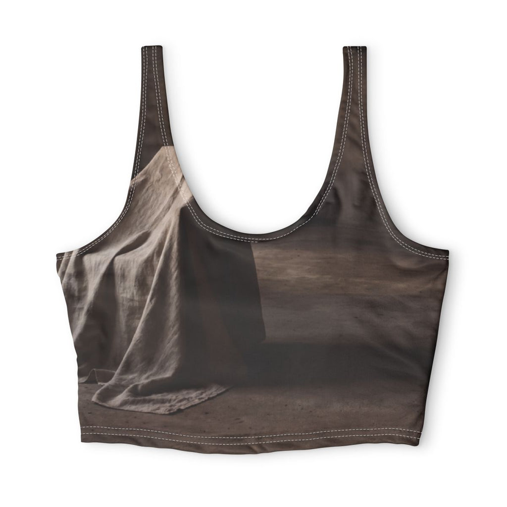 Polyester Sports Bra - Draped Silence Still Life Art... |...