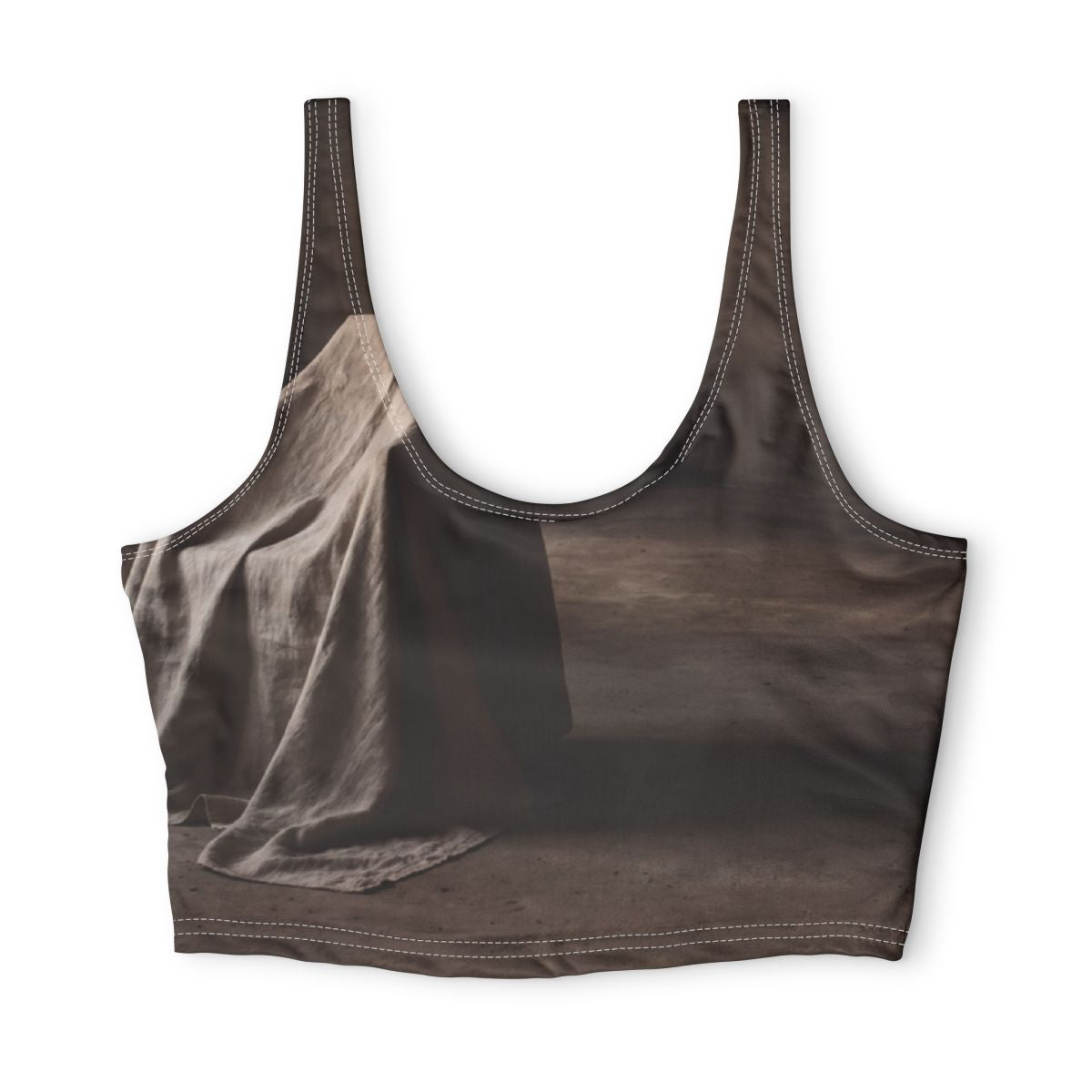 Polyester Sports Bra - Draped Silence Still Life Art... |...
