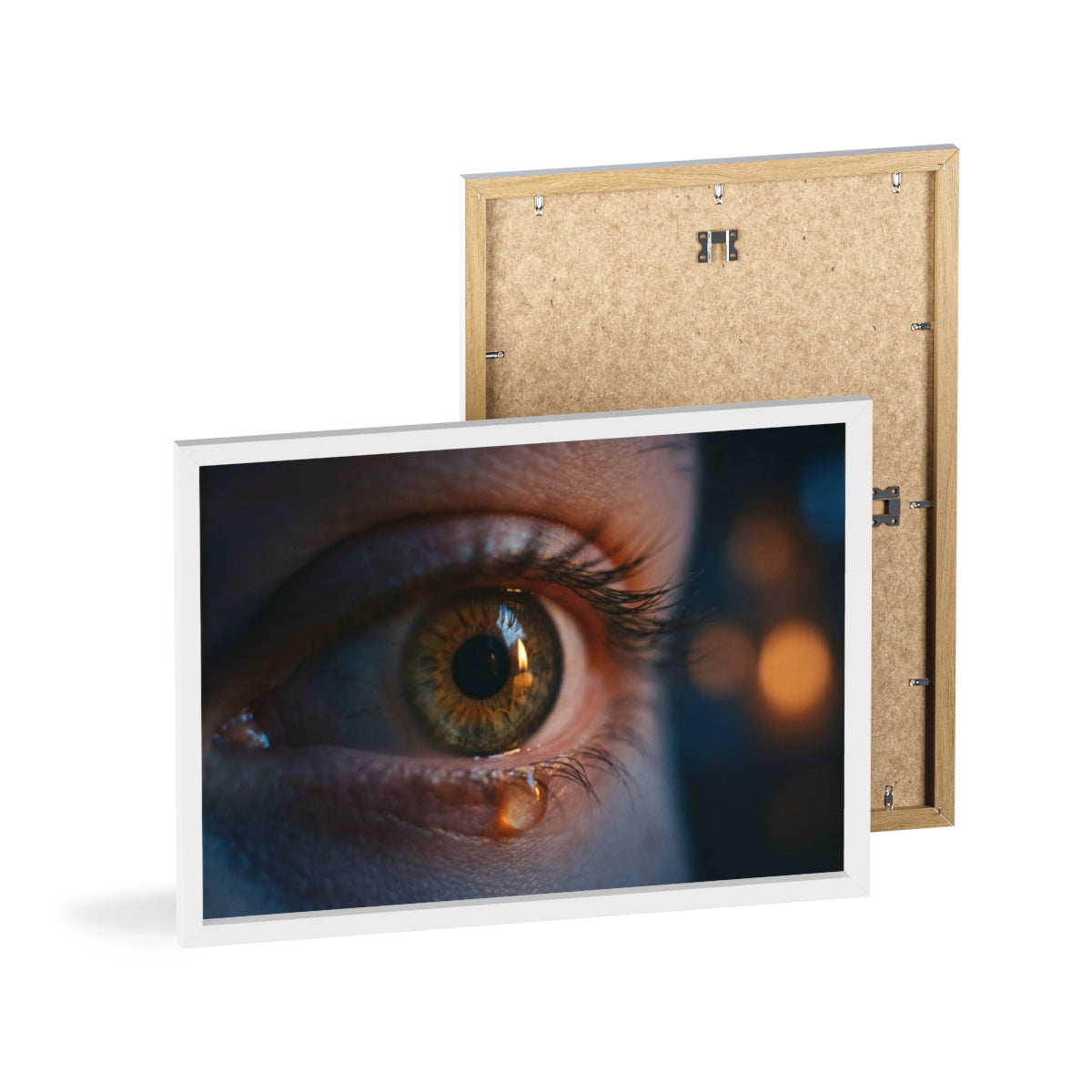 Poster mit Holzrahmen – Eye Art