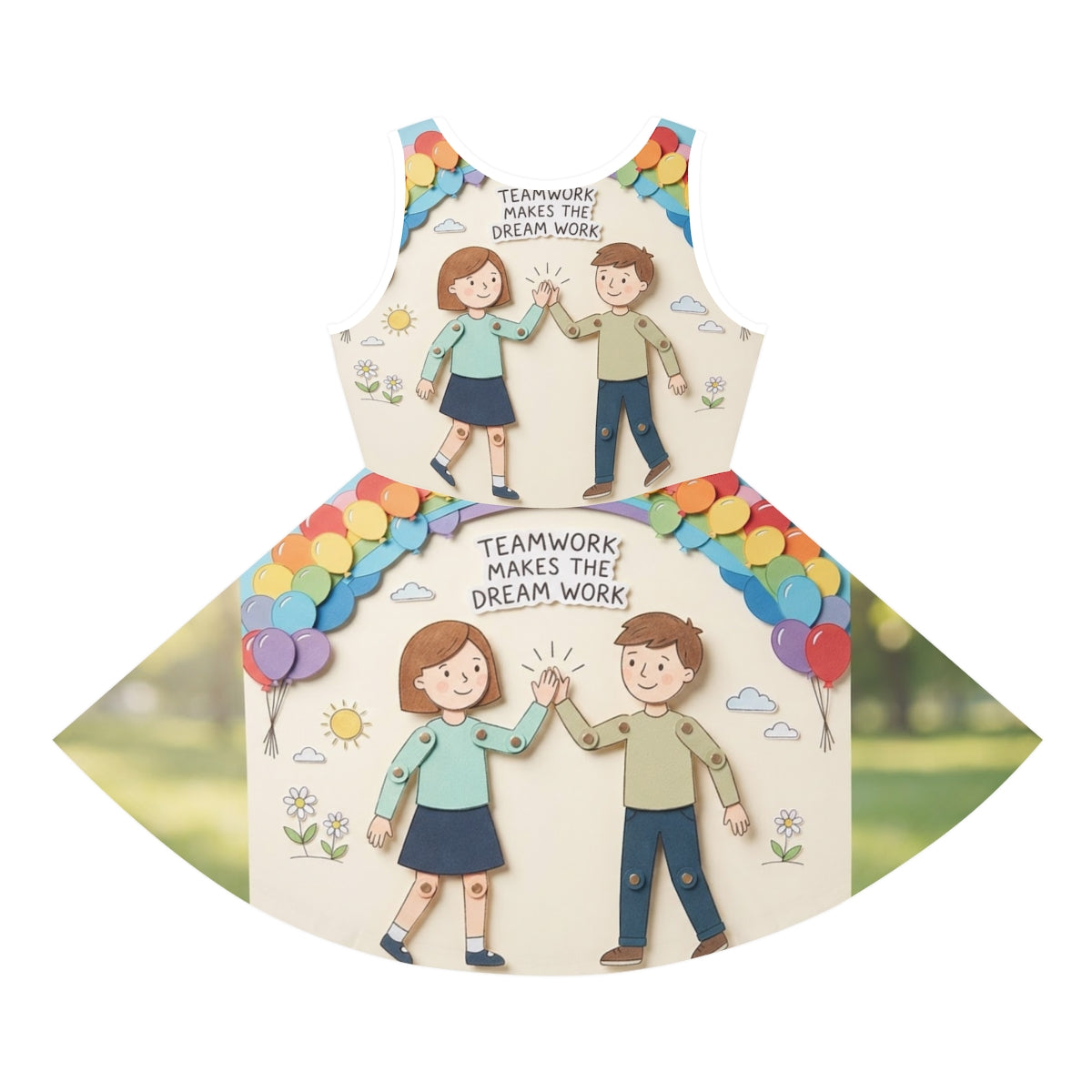Girls' Sleeveless Sundress - Sunny Teamwork | Echovira...