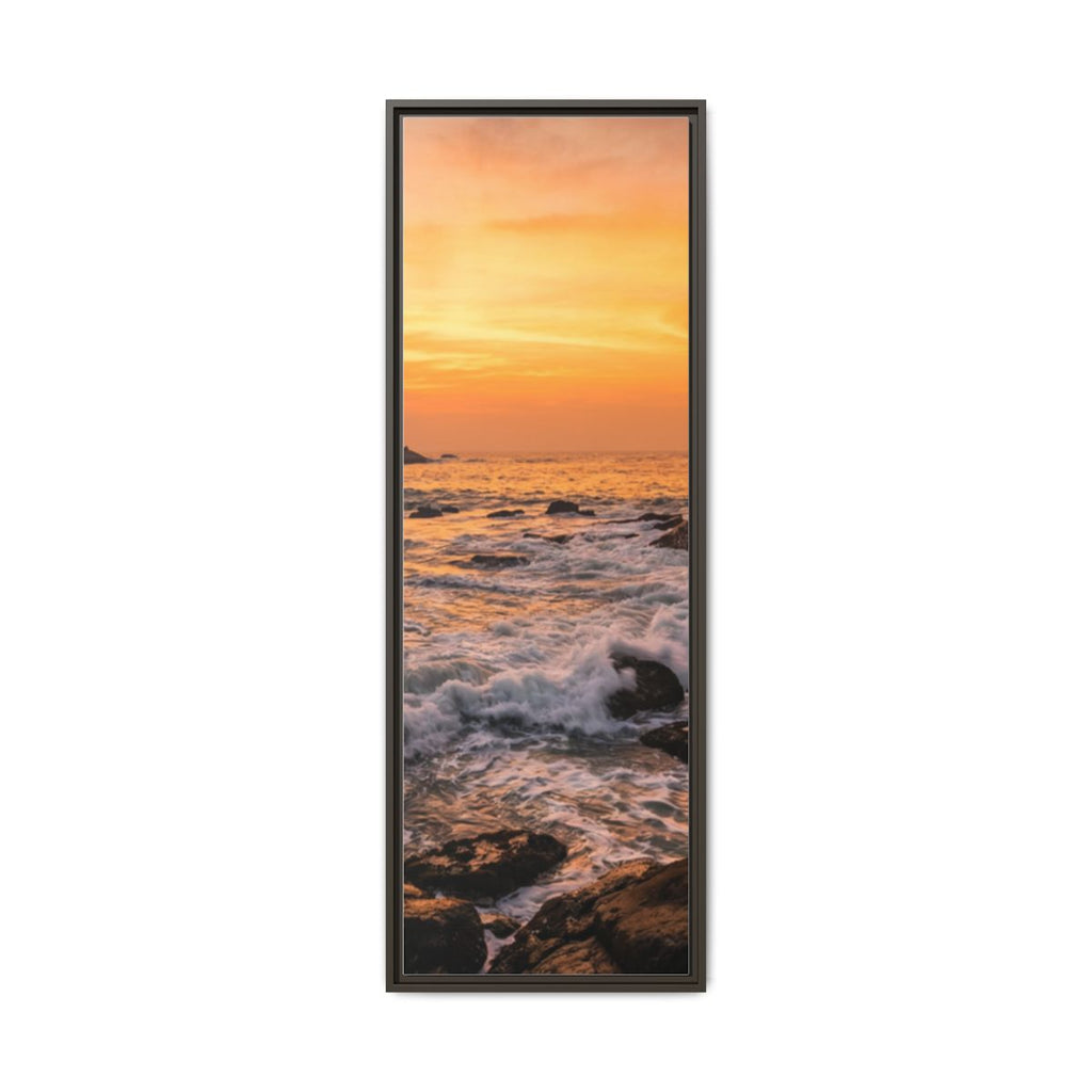 Framed Matte Canvas - Majestic Golden Coast