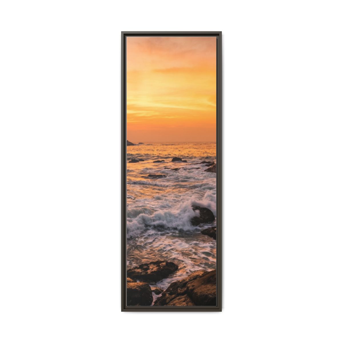 Framed Matte Canvas - Majestic Golden Coast